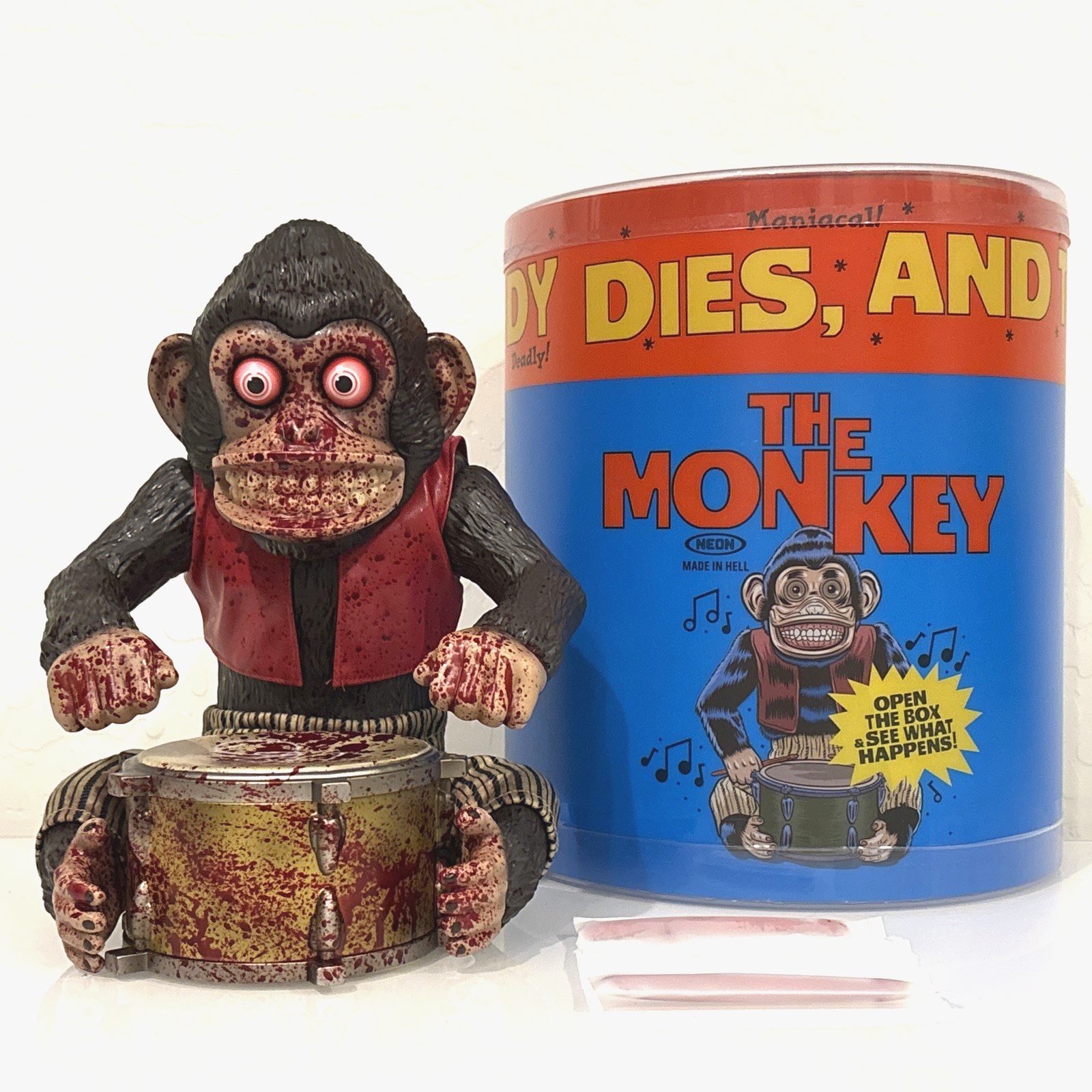 Unbox Neon The Monkey Bloody SDCC Organ Grinder LE 350 2x