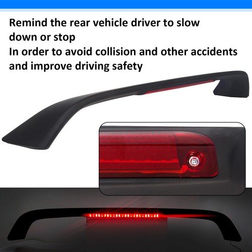 Для 96-00 Honda Civic 2DR 4DR Primer Blk Спойлер багажника Крыло светодиодный стоп-сигнал Лампа