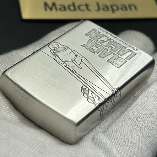 Zippo BLACK LAGOON REVY 3-sides Etching Oxidized Silver Plating Japan Limited