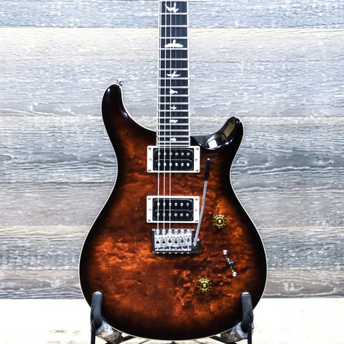 PRS SE Custom 24 Quilt Black Gold Burst Quilted Maple Top