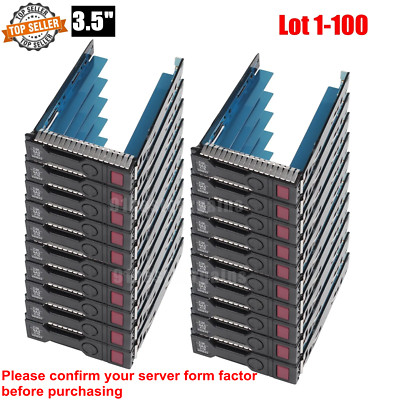 Lot HP 3.5'' LFF SAS SATA DL360p DL380p Gen8 G9 Hard Drive Caddy Tray 651314-001