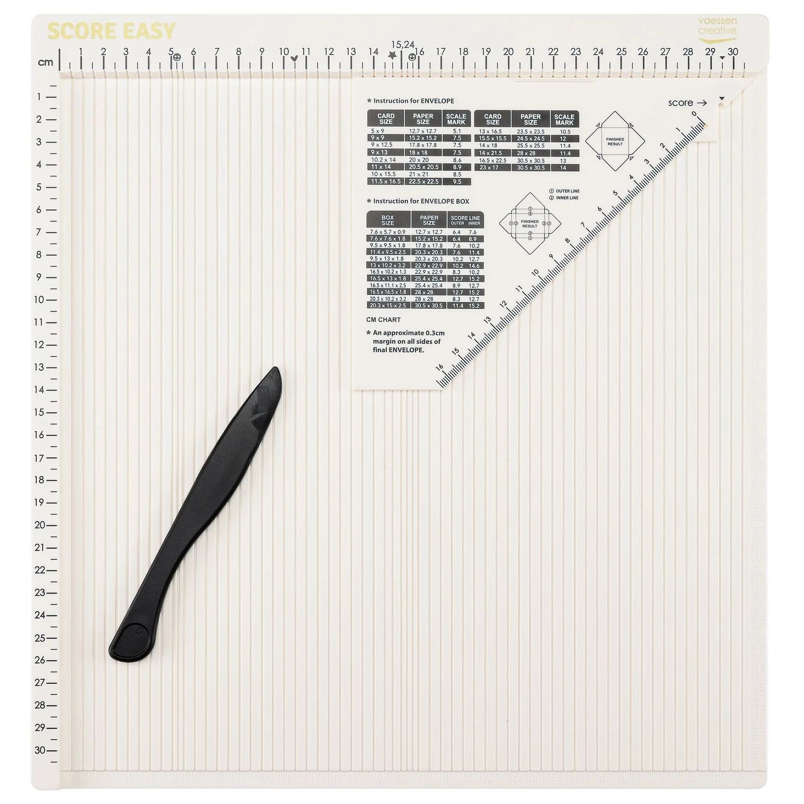 Score Easy Falzbrett 30.5x30.5 cm - Weiß - CM