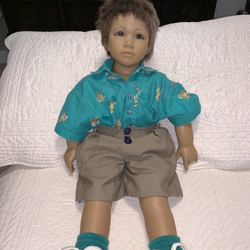 Vintage Annette Himstedt Puppen Kinder Kai Boy Doll Reflections Of Youth 27