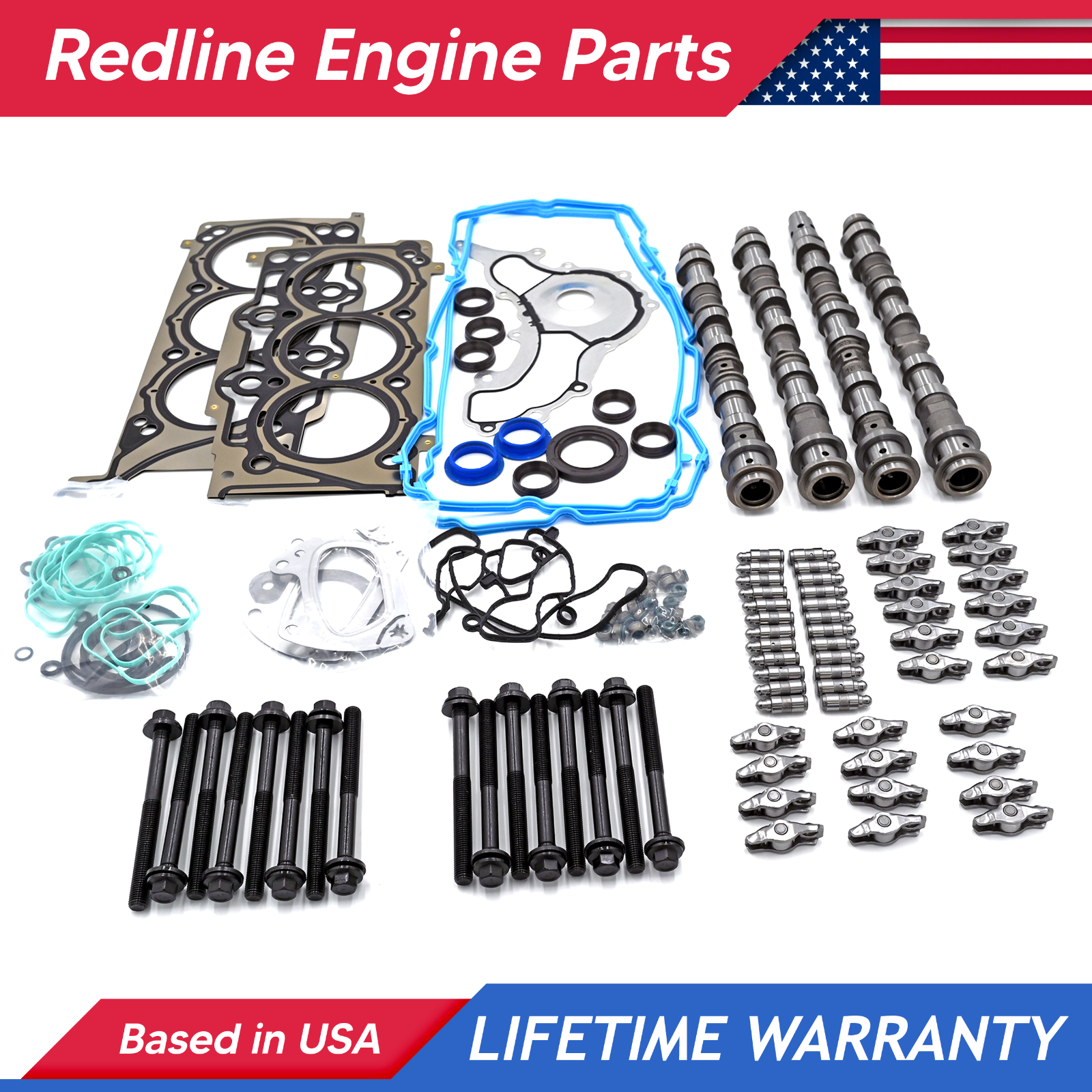 ENGINE CAMSHAFT LIFTERS ROCKERS INSTALL KIT, 11-16 JEEP DODGE RAM 3.6L PENTASTAR