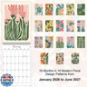 2026 Wall Calendar Art Floral, Aesthetic 18 Months Wall Calendar from January 2026 - June 2027, Unique Modern Hanging Monthly Calendar for Home Office Decor, 8.2