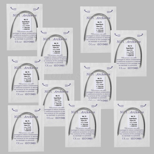 10 Packs dental orthodontic super elastic niti round arch wires Upper/Lower