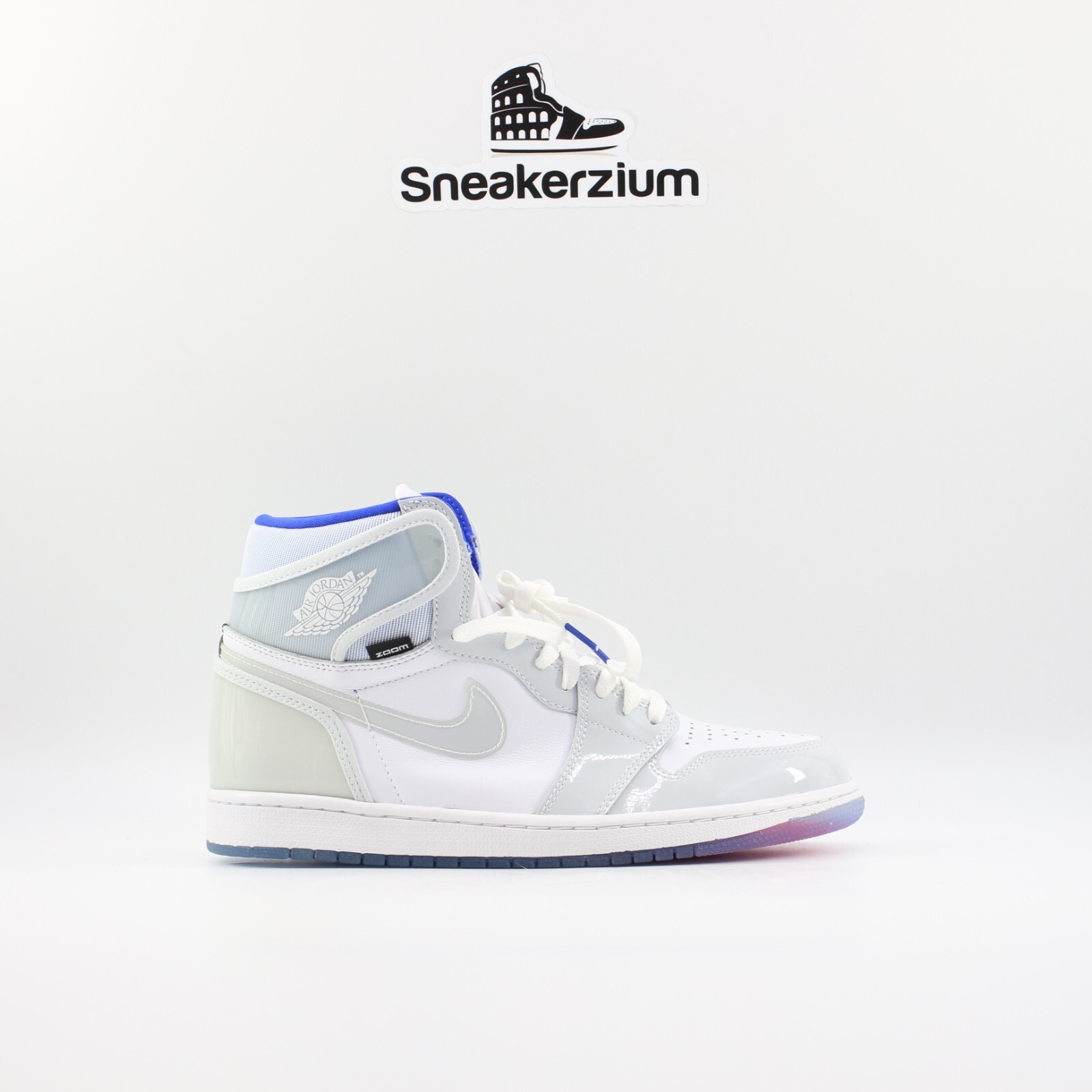 

Air Jordan 1 Retro High Zoom Racer синие 2020 CK6637-104 мужские новые, Белый, Air Jordan 1