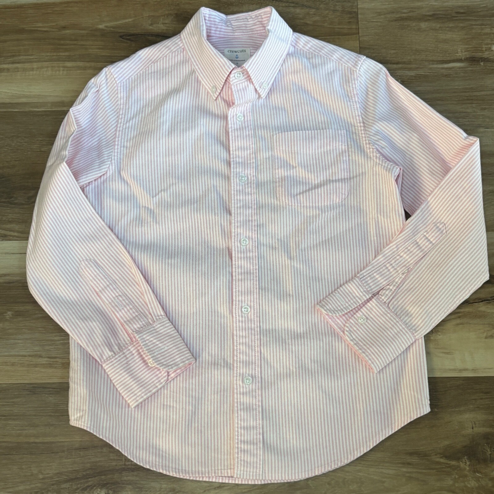 J Crew Crewcuts Oxford Shirt Boys 8 OCBD Button Down Long