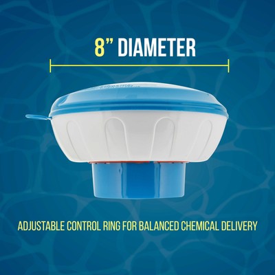 U.S. Pool Supply Floating Pool Chemical Dispenser Pop-Up Indicator 3" 4" Tablets