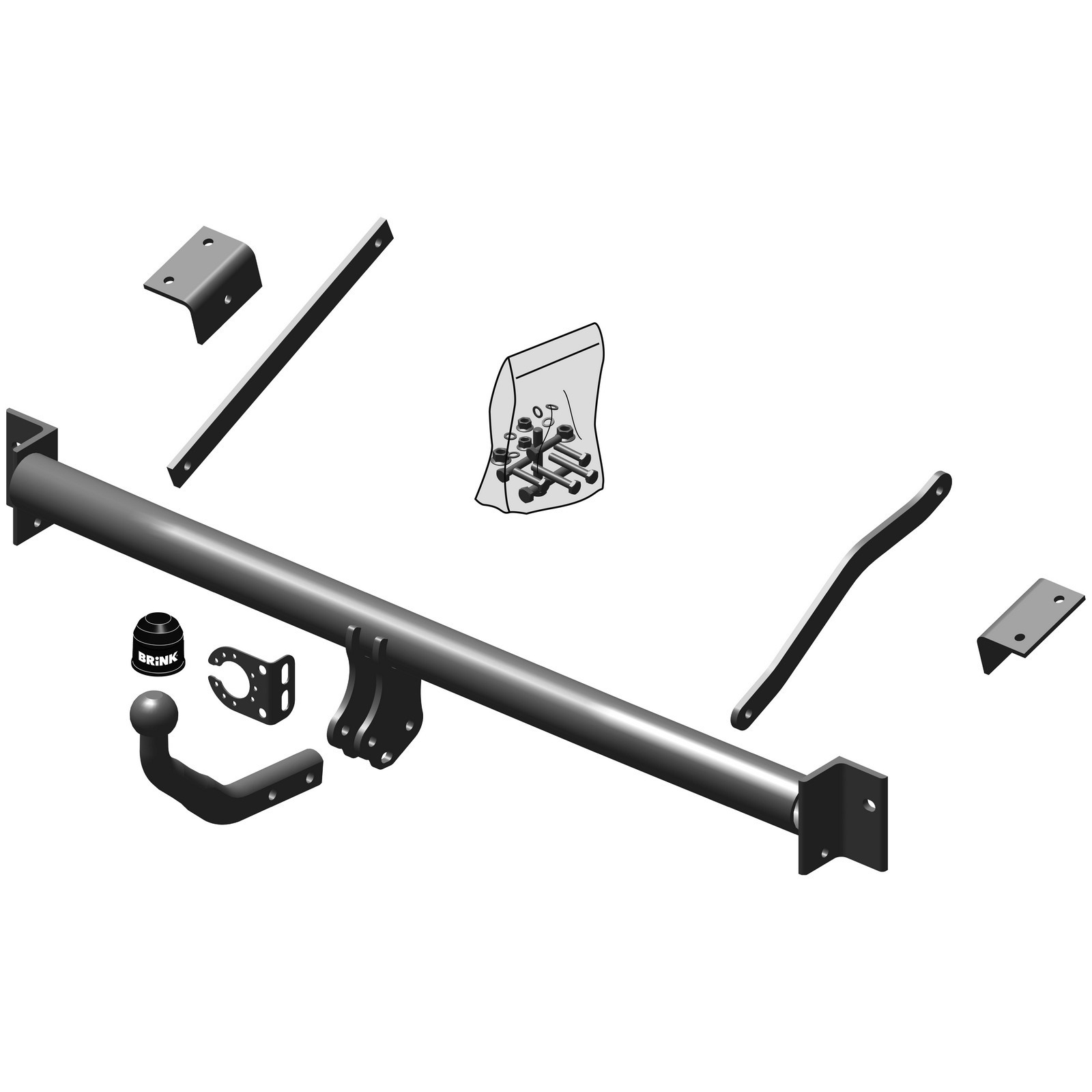 Brink Towbar for Citroen Berlingo Van / MPV L1 20082018 Swan Neck