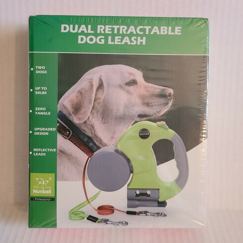 dual retractable dog leash for large dogs