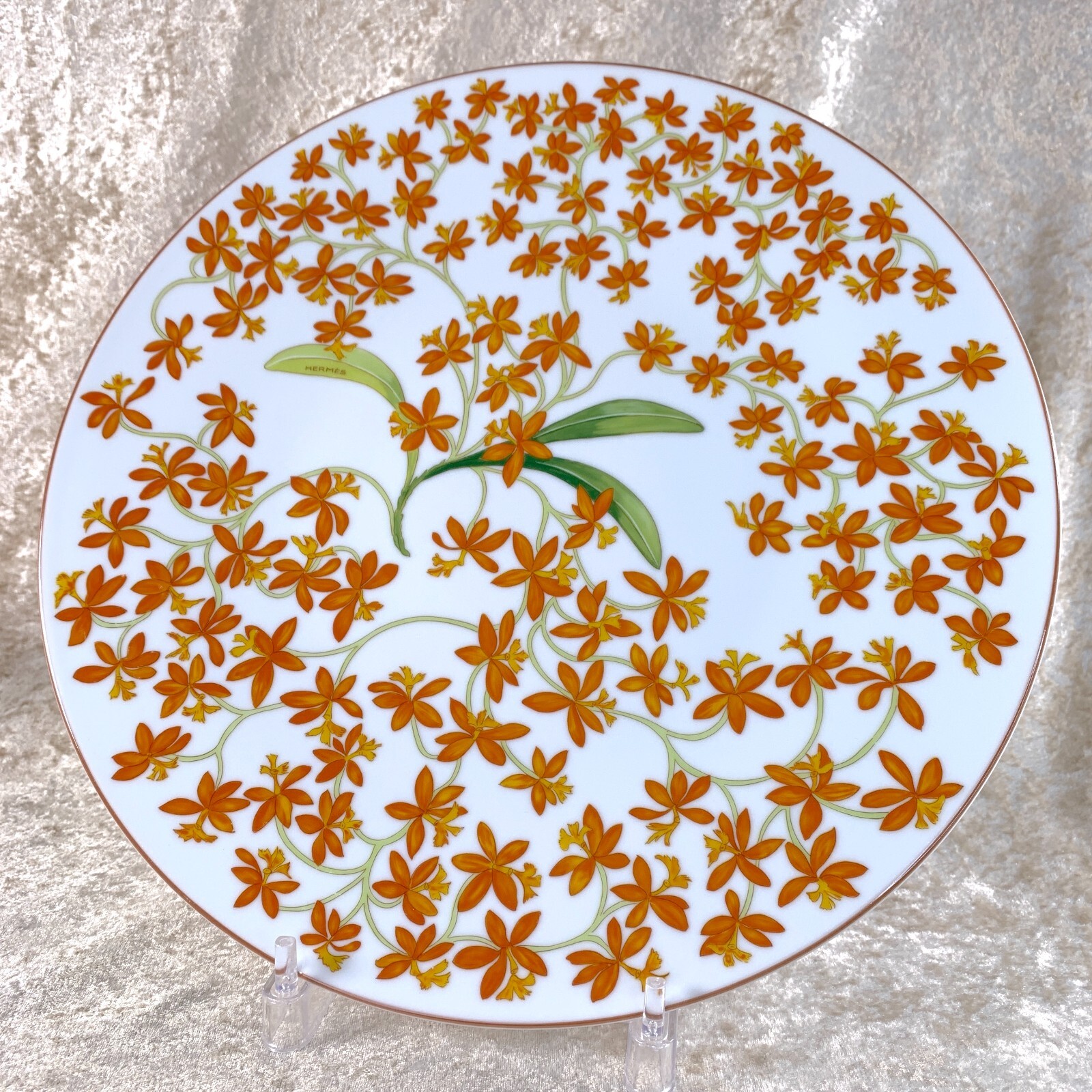 HERMES Jardin des Orchidées 陶器皿 Hermes Jardin des Orchidees Porcelain Dinnerware - Ark