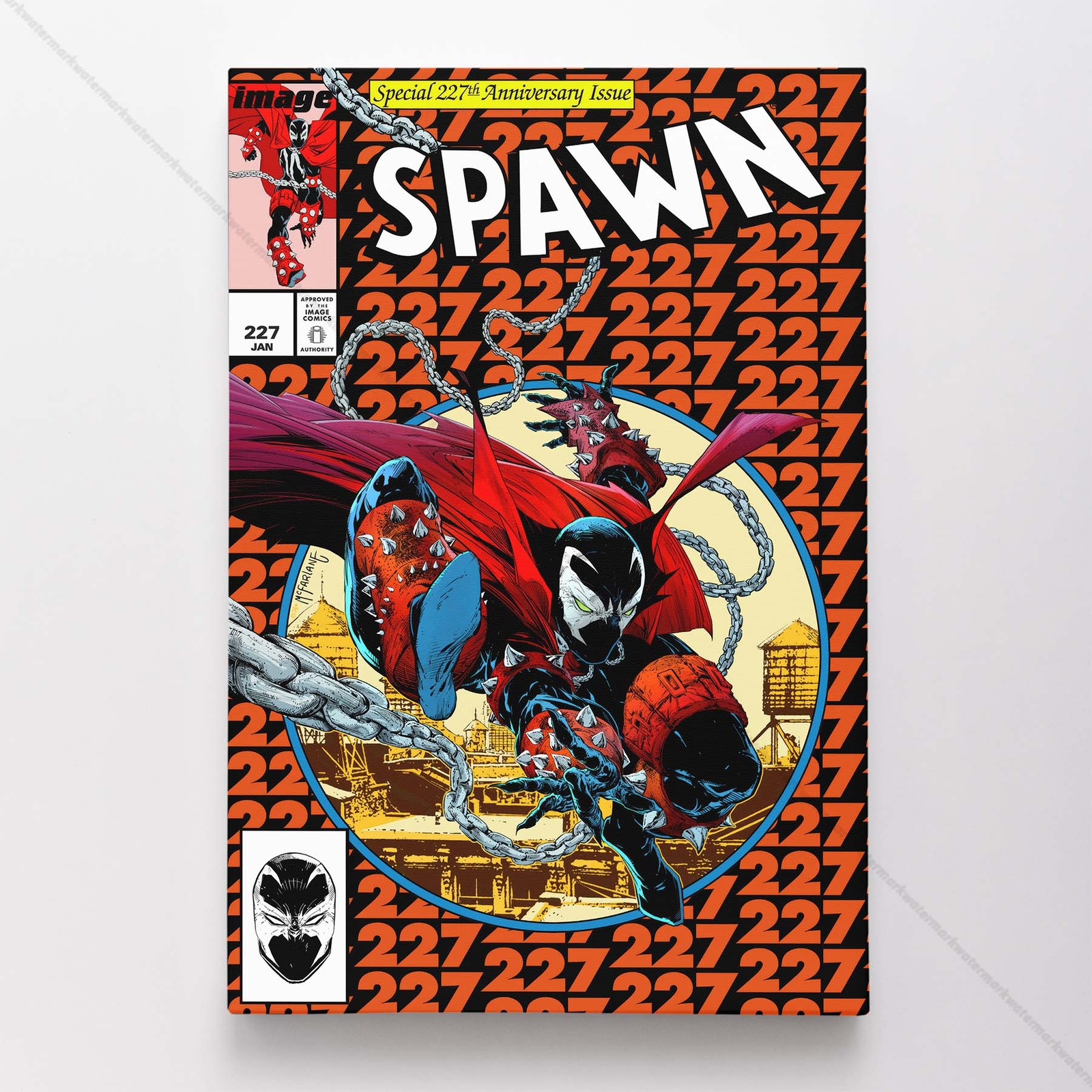 Spawn 227 Poster Canvas Comic Book Cover Art Print #A