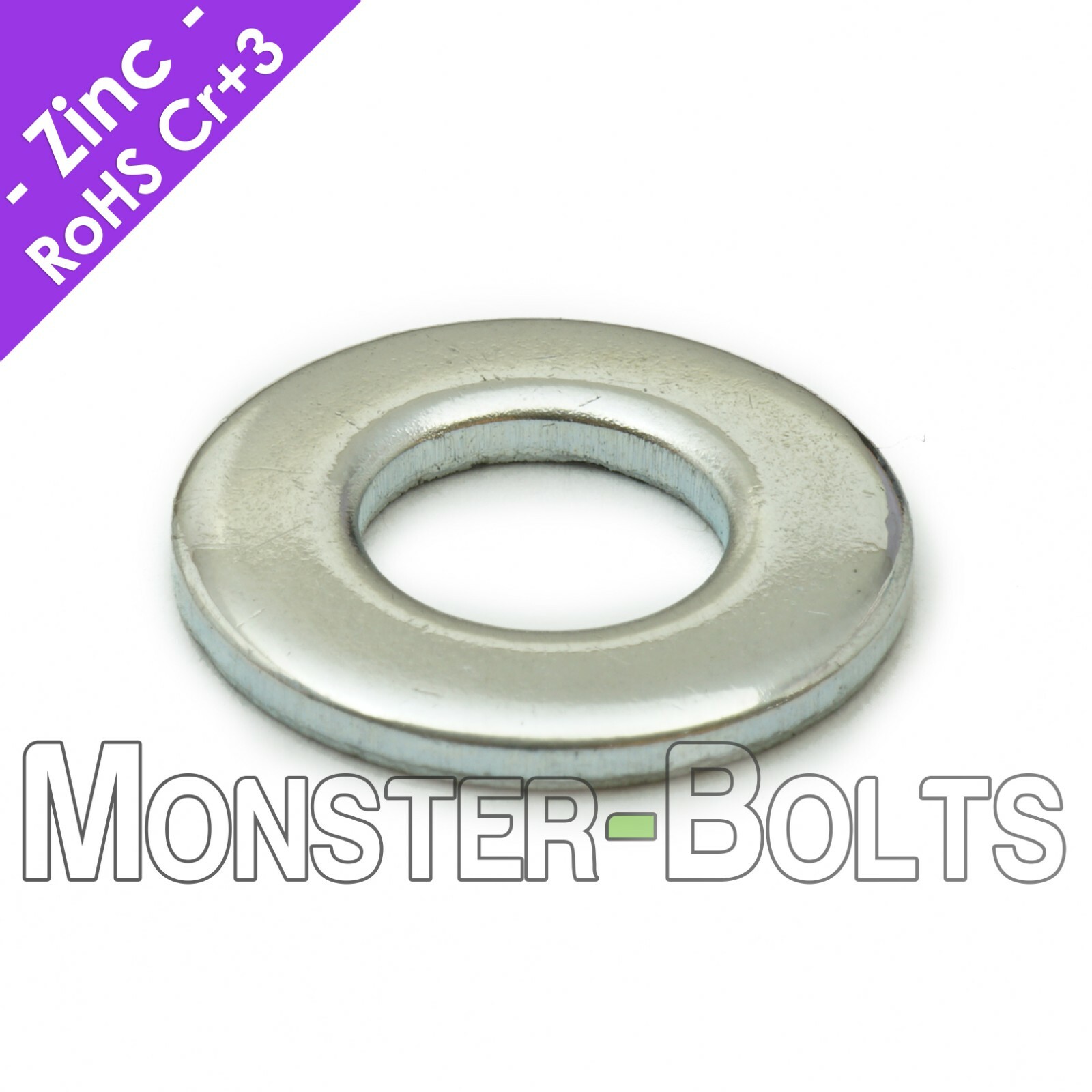 Flat Washer Zinc Plated 10.9 Steel DIN 125A 200 HV - M3 M4 M5 M6 M8 M10 M12