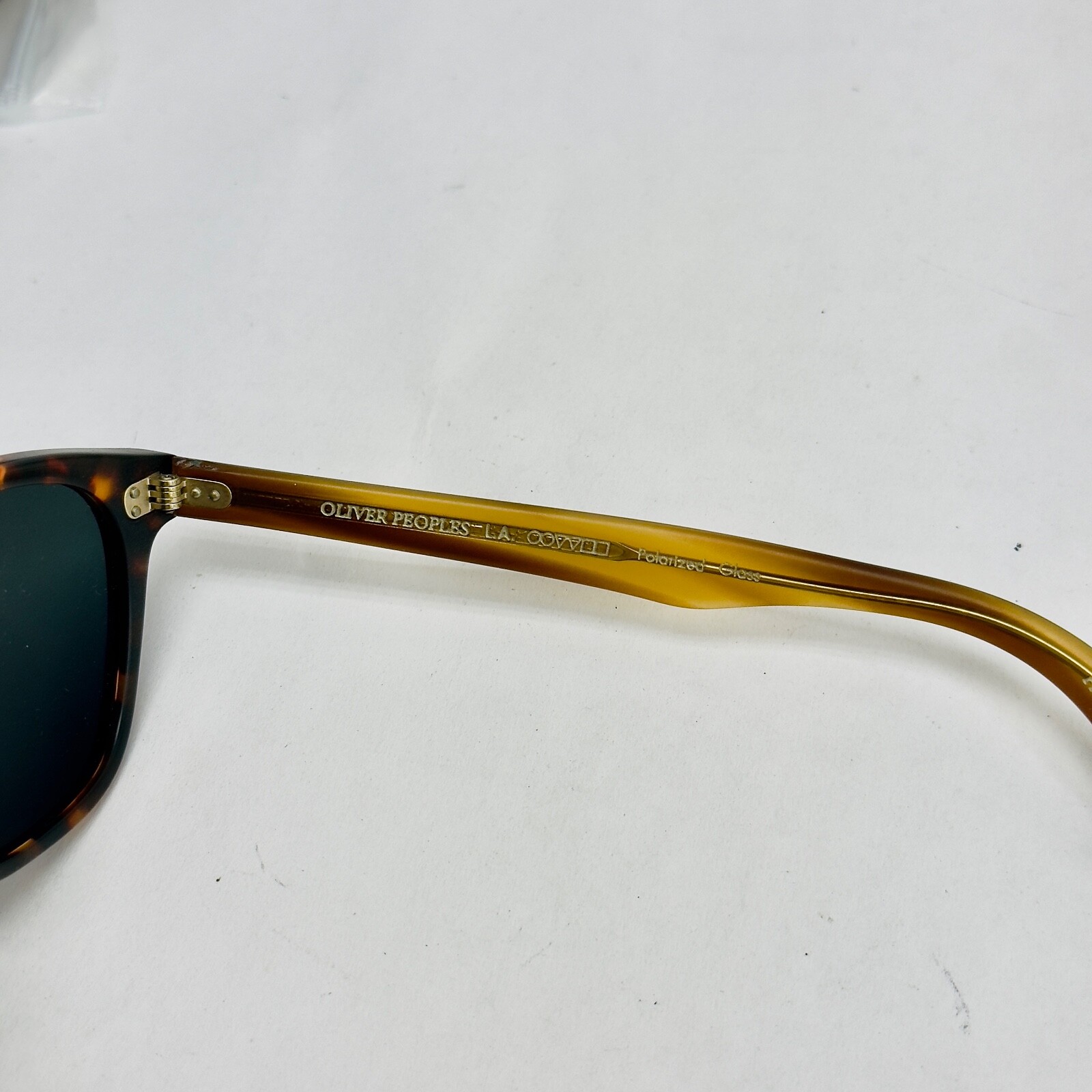 Pre-owned Oliver Peoples 5369 Lerner Sunglasses Ov5369s Tortoise Green Mirrored Polarized