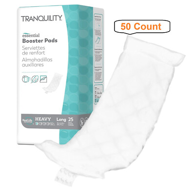 Tranquility Booster Pad 4-1/4 X 15 Inch Flow-Through Pad Essential Long, 50 Pack