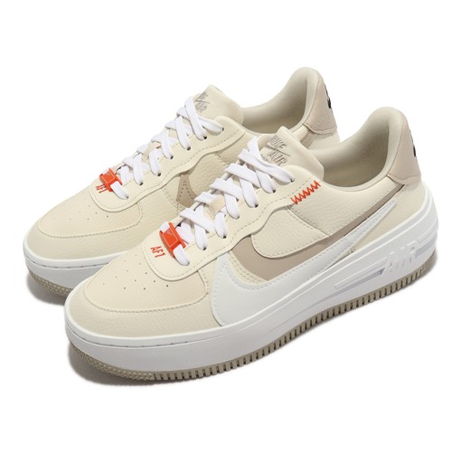 Женская повседневная обувь Nike Wmns AF1 PLT.AF.ORM цвета слоновой кости белого цвета кокосового молока DZ2755-121