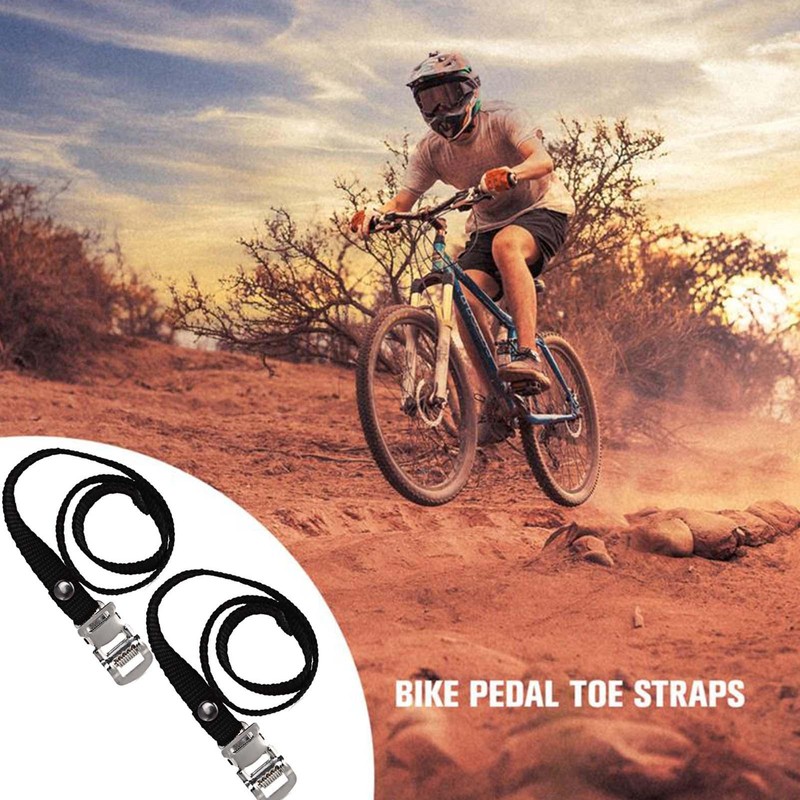 1 Pair Cycle Pedal Non Slip Strap Bike Spinning Cycling Shoe Toe Casing Tie Rope