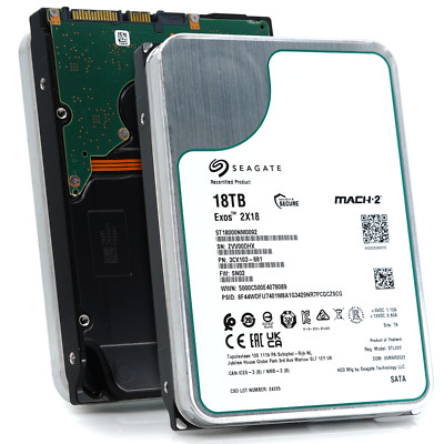 Seagate Exos 2X18 18TB SATA 6Gb/s 7200RPM 3.5'' Enterprise HDD - ST18000NM0092