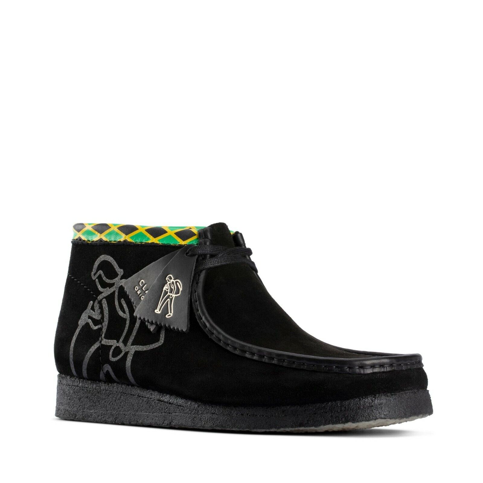 NEW MEN CLARKS ORIGINAL WALLABEE LIMITED EDITION JAMAICA BEE NEW MEN CLARKS ORIGINAL WALLABEE LIMITED EDITION JAMAICA BEE