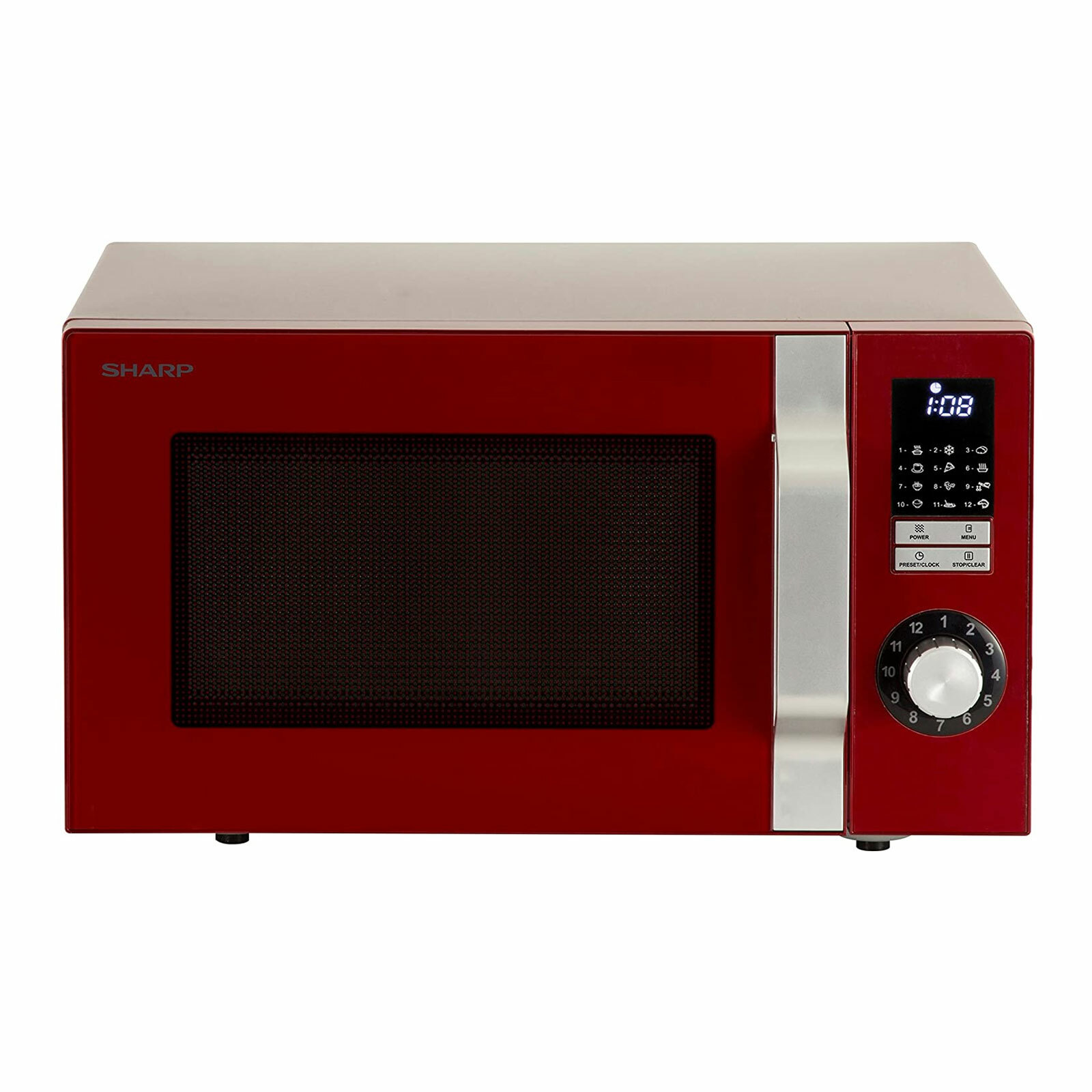 Sharp R344RD Mikrowelle 25L Mikrowellengerät 6 Stufen 12 Programme Auftauen