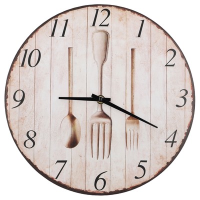 Wanduhr Küchenuhr Wohnzimmer analog Retro Design Quarz Uhr leise Deko Bürouhr 