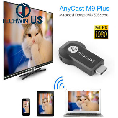 AnyCast M9 Plus WiFi Display Receiver HDMI 1080P TV DLNA Airplay Miracast New