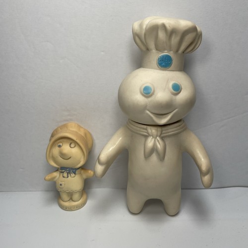 Vintage 1971 Pillsbury Doughboy Poppin Fresh & Wife Poppie