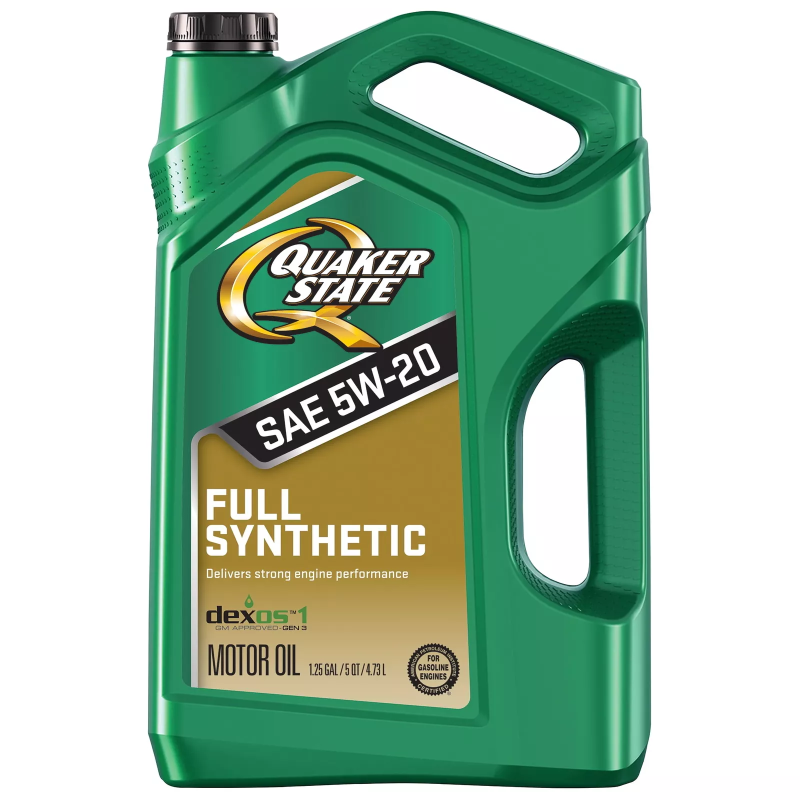 トップス R Quaker State Full Synthetic 5W-20 MOTOR OIL DEXOS 3 GM
