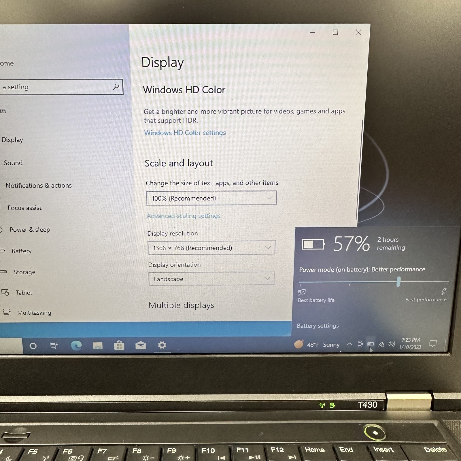 Lenovo ThinkPad T430 i5-3230M 2.60GHz 8GB RAM 1TB HDD Intel HD 4000 Win 10 Pro - Picture 10 of 12