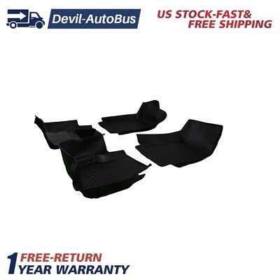 For Audi A6 C7 S6 RS6 New Car Floor Mats Waterproof Black 3D Floor Mats 