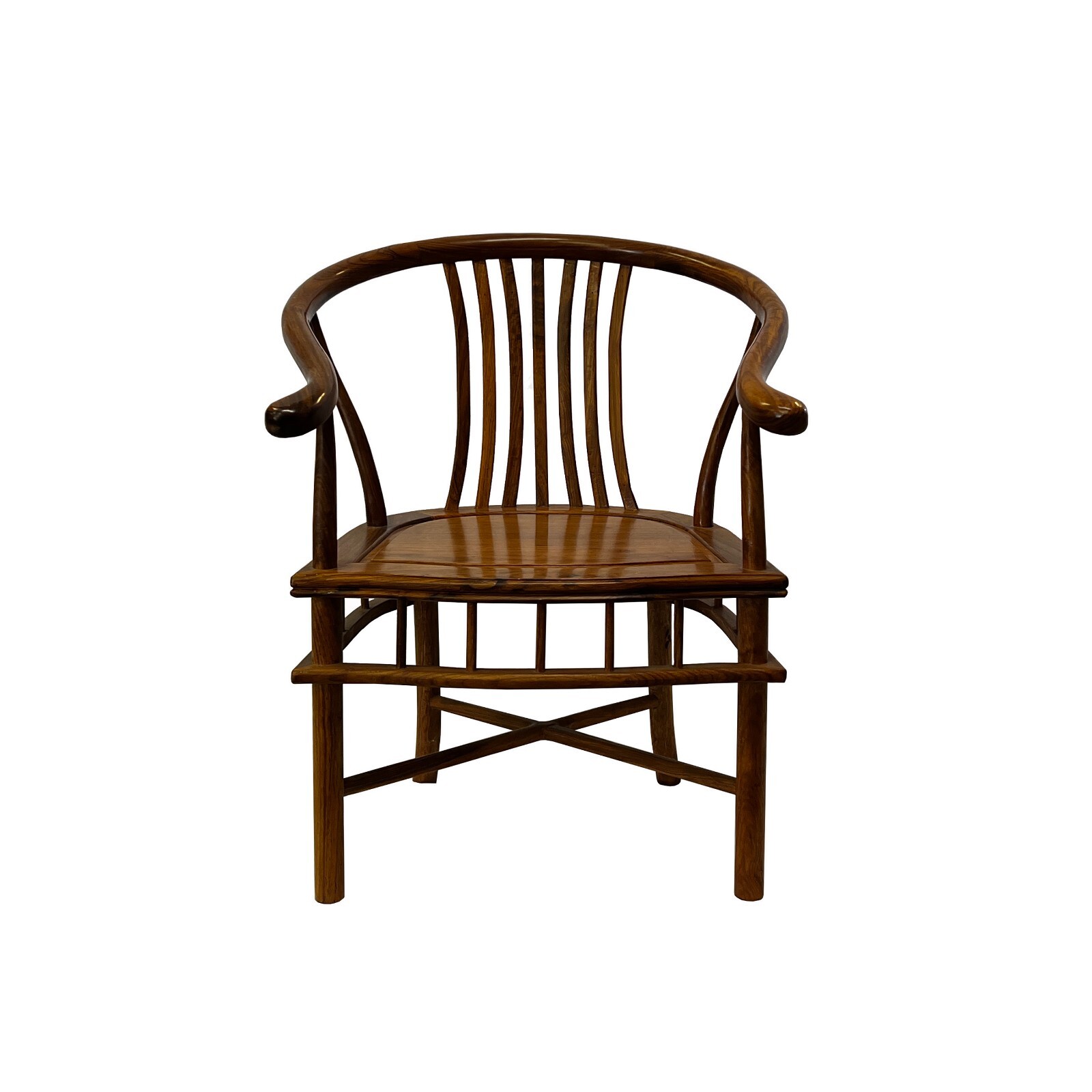 Chinese Light Yellow Brown Low Horseshoe Back Zen Simple Armchair cs7666S Chinese Light Yellow Brown Low Horseshoe Back Zen Simple Armchair cs7666S