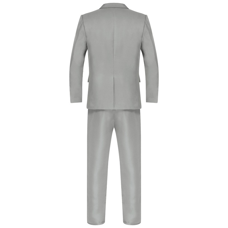 US Mens 3 Piece Slim Fit Formal Suit Blazer Long Sleeve Jacket Vest Pants Outfit