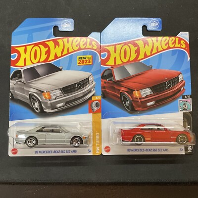 2023 Hot Wheels  89 Mercedes-Benz 560 SEC AMG Series New Model Turbo  Lot of 2