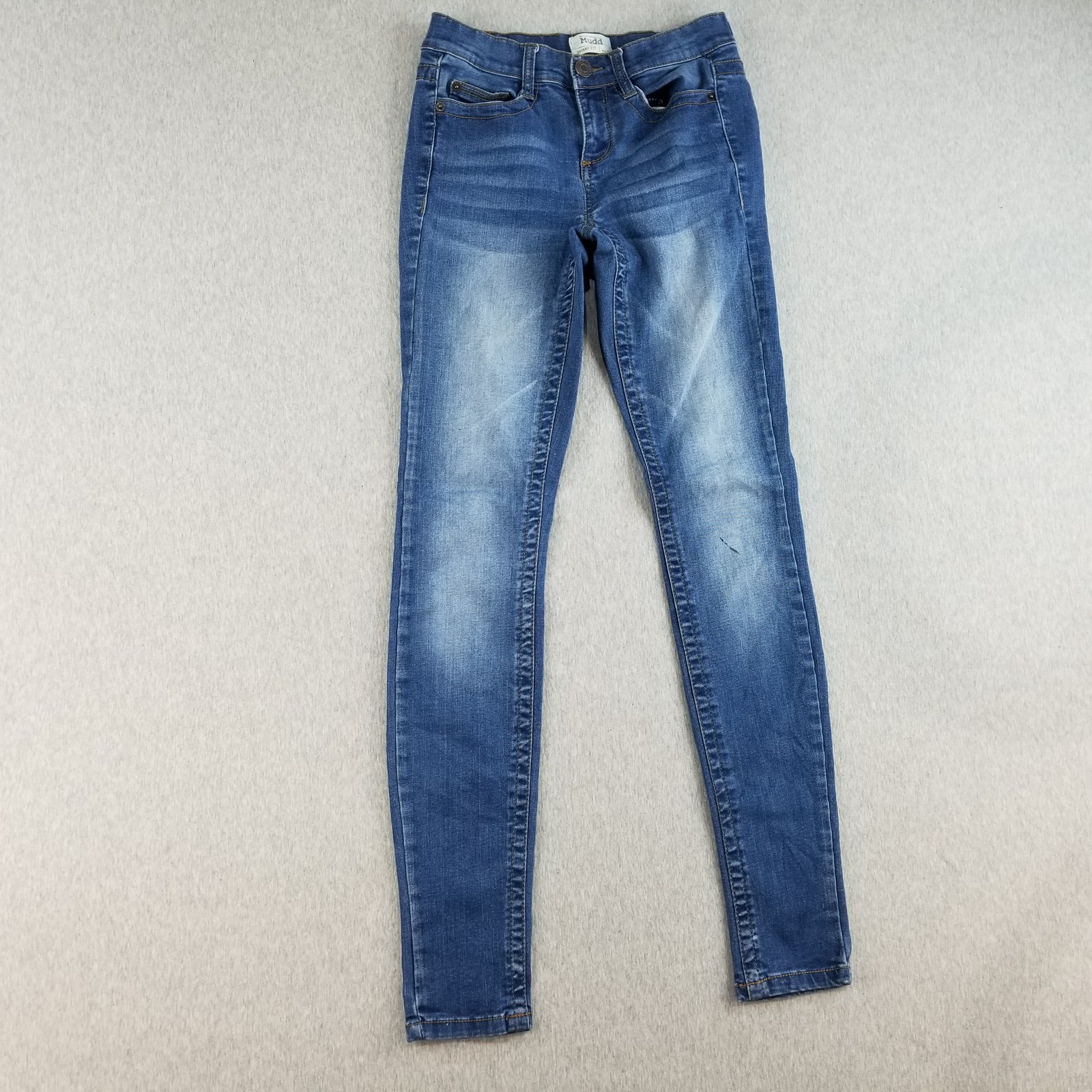 Mudd Jeans Women's Sz 3 Skinny Fit Med Wash Stretch Mat. Normcore Cute Stylish