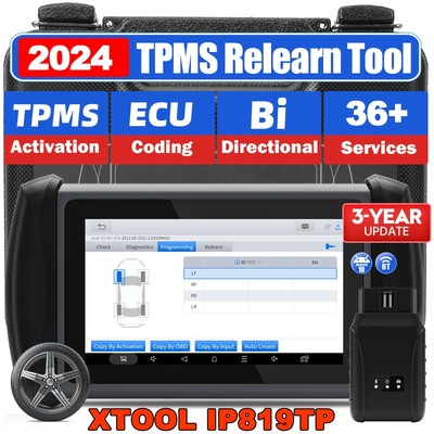 XTOOL IP819TP BT Bidirectional All System OBD2 Scanner Car Diagnostic TPMS Tool