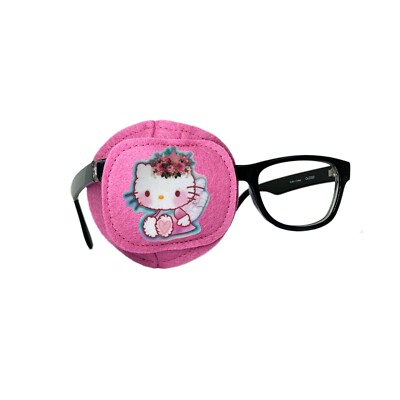 Playful comfortable kids fully obscured eye patch
