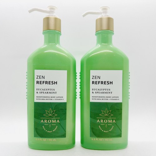 2 PCS BATH & BODY WORKS ZEN REFRESH EUCALYPTUS & SPEARMINT