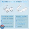 Custom Fit Hawley Retainer After Braces, Durable Dental Retainer, Upper and Lower Hawley Retainers for Teeth for Adults and Kids, 2 Pack