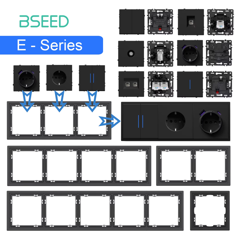 Button Switch Module USB Phone Charge Socket Parts Wall Light Switch Key Insert