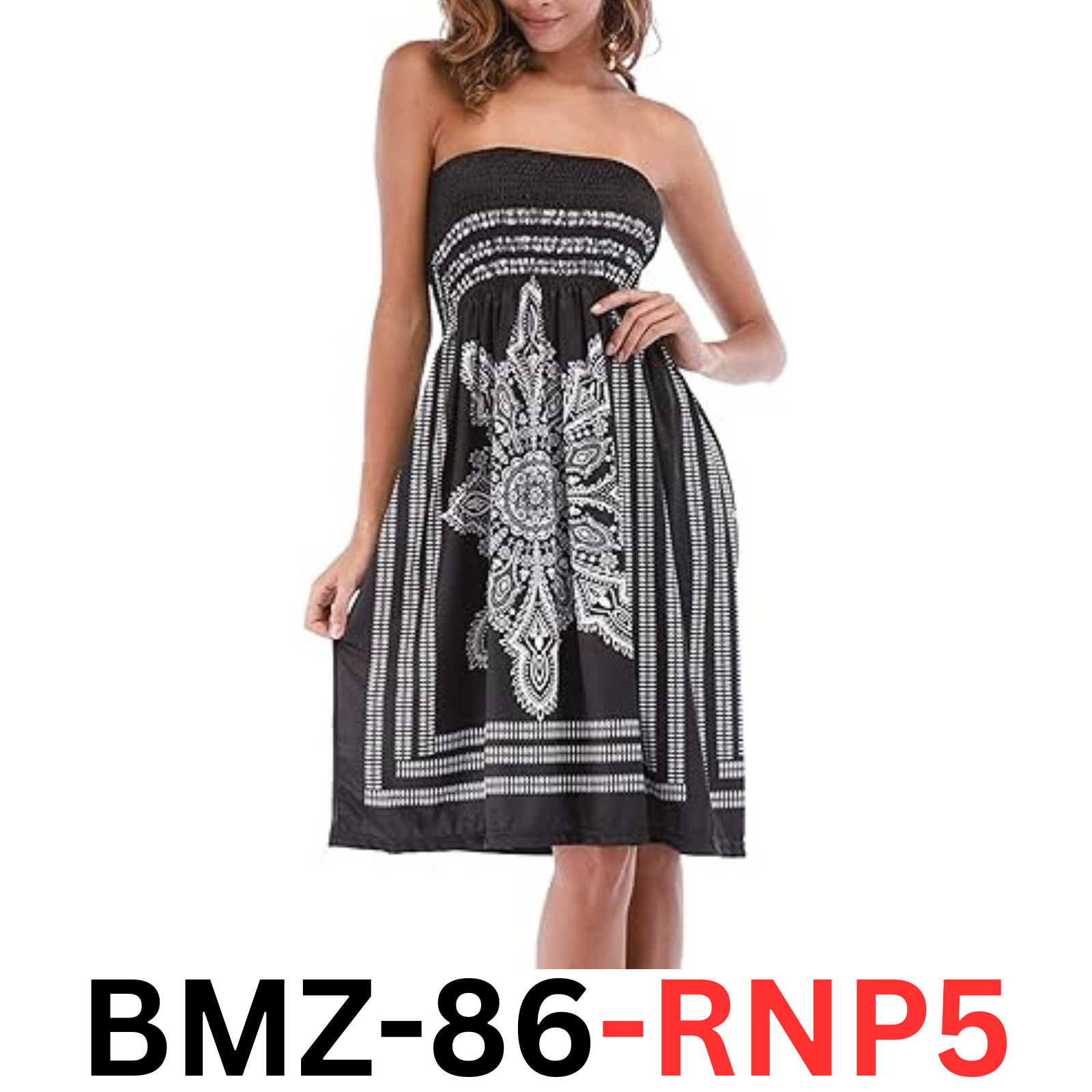 Strapless Sun Dresses Women Summer Casual Plus Size Swimwear Cover Ups Dress XXL