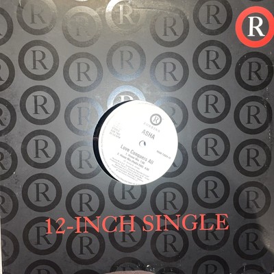 Asha White-Label Promo Remix 12'' Single Love Conquers All 1999 Robbins Records