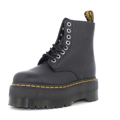 Pre-owned Dr. Martens' Dr. Martens A23us Women's Amphibian With Platform 26925001 1460 Pascal Max Pisa In Black