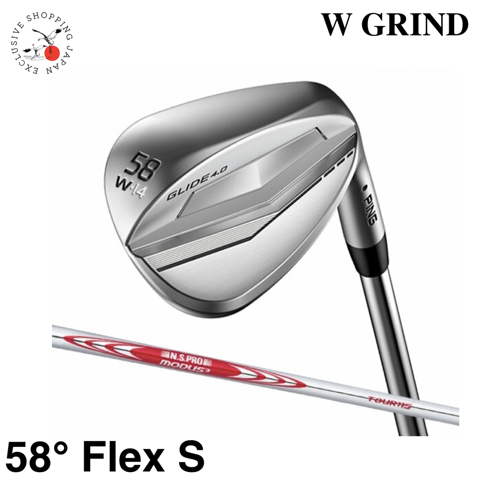 大割引 Glide Ping 4.0 Tour115 Modus3 N.S.PRO 58° Club Wedge Grind W クラブ