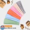 RuiYok Wide Headbands for Women Non Slip Fashion Womens Headbands 6 Pack Yoga Workout Sweat Head Bands Elastic Hair Bands for Women's Hair Soft Cotton Cloth Headband for Everyday Wear