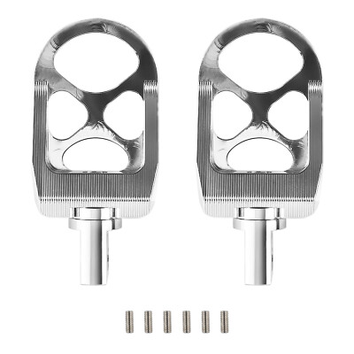 CNC Wide Fat Foot Pegs MX Style Footrests fit for Harley Dyna Sportster Touring