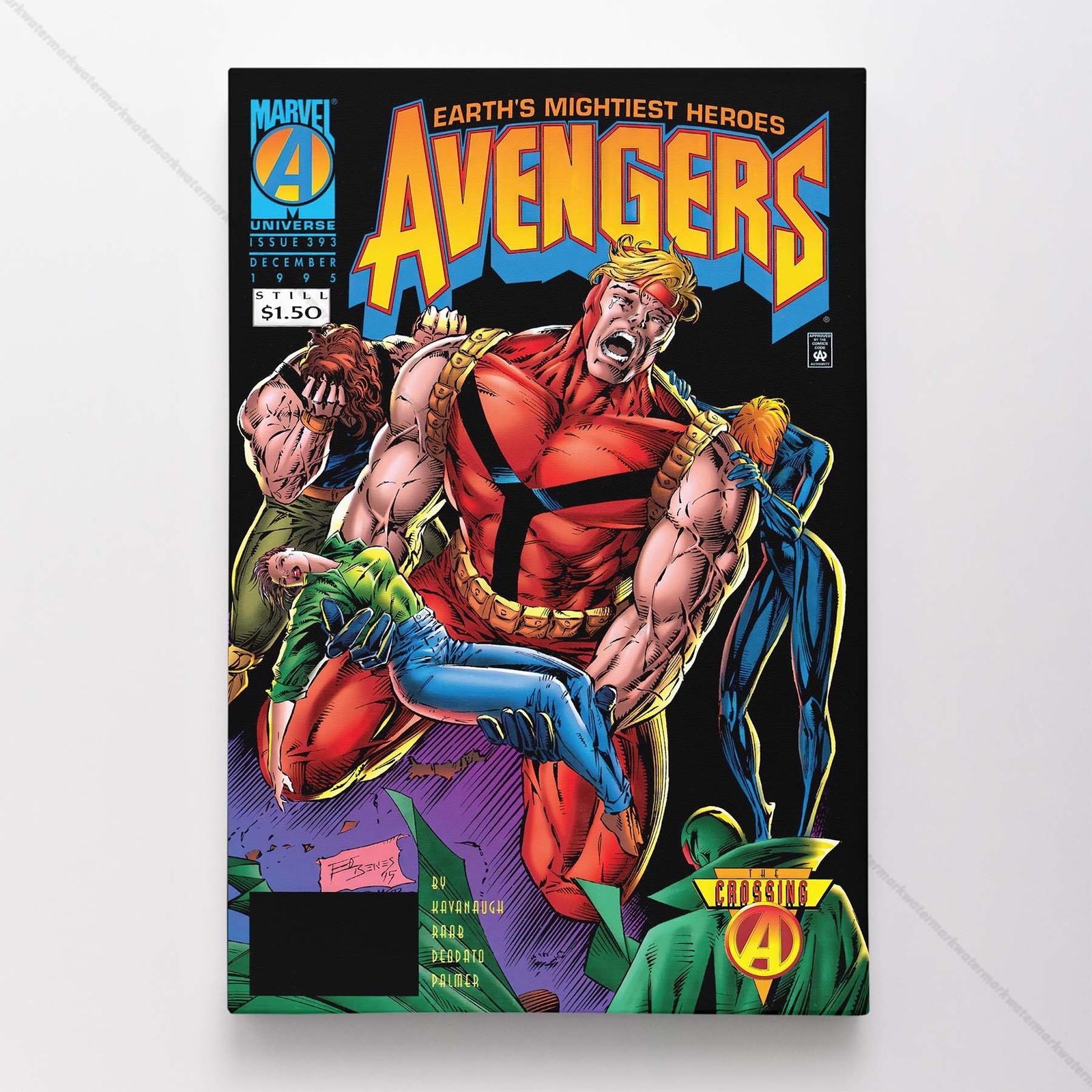 Avengers #393 Poster Canvas Mightiest Heroes Marvel Comic Book Art Print