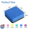 MaxGear 24 Pack Dry Erase Erasers, Magnetic Whiteboard Dry Erasers for Classroom, Mini Whiteboard Cleaning Pads, Chalkboard Wiper Teacher Supplies for School, Office, Home, 6 Color, 2 x 2 Inch