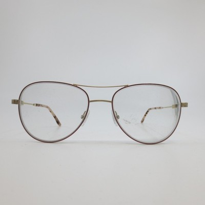 BCBGMAXAZRIA Callie Rose Aviator Eyeglasses Gold Rose Tortoise 54 17 135