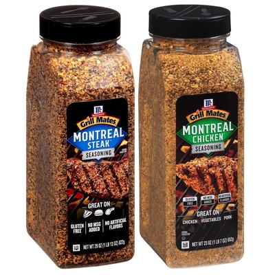 McCormick Grill Mates Montreal Steak and Chicken Seasoning Bundle, 52 